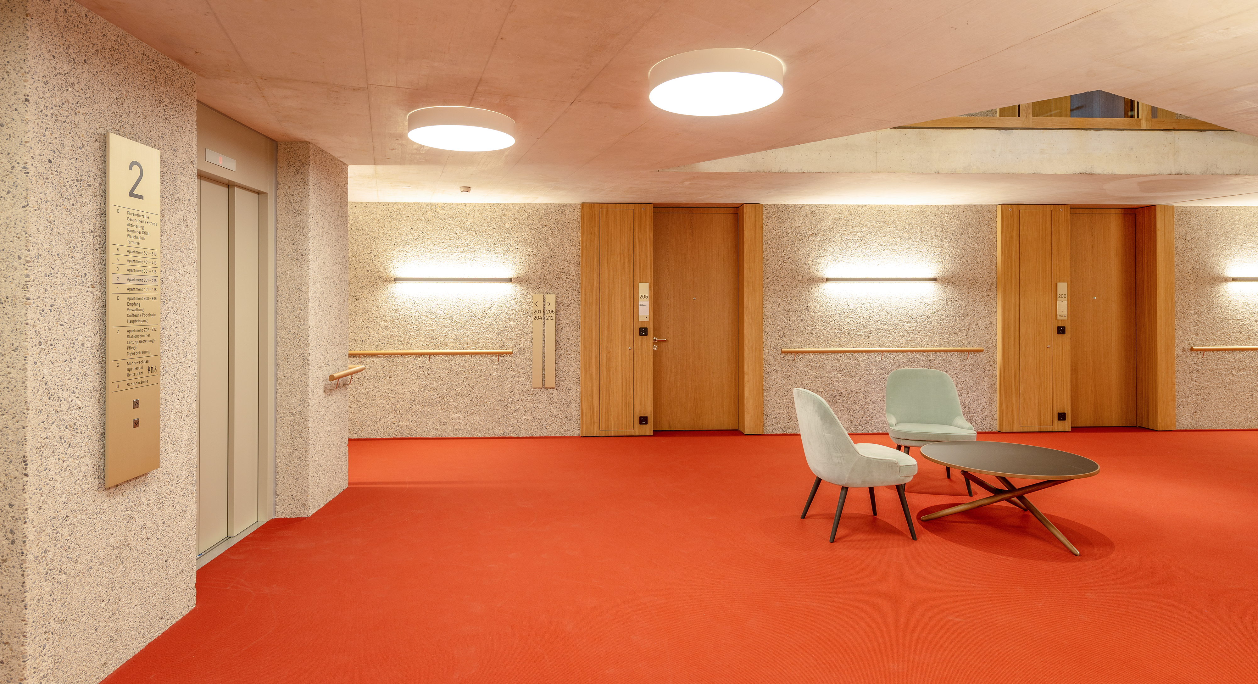 Alterszentrum Trotte Korridor Bewohner