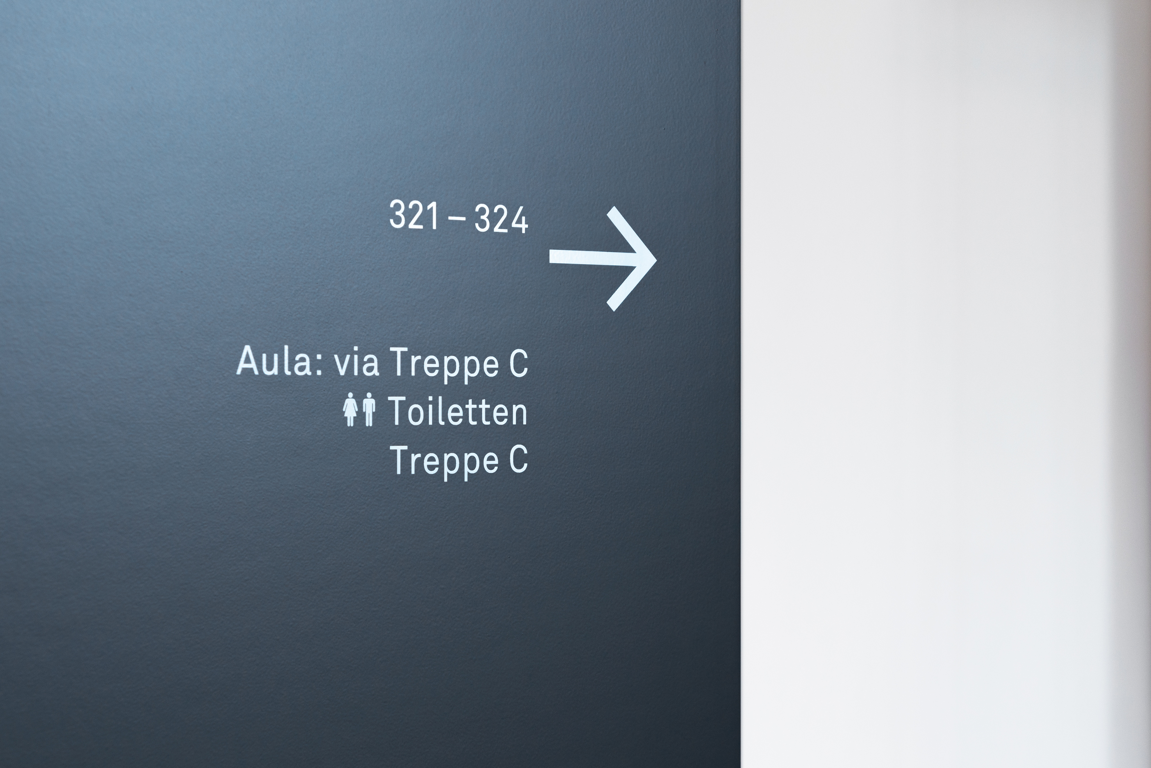 Kantonsschule Hohe Promenade Wegweiser Siebdruck