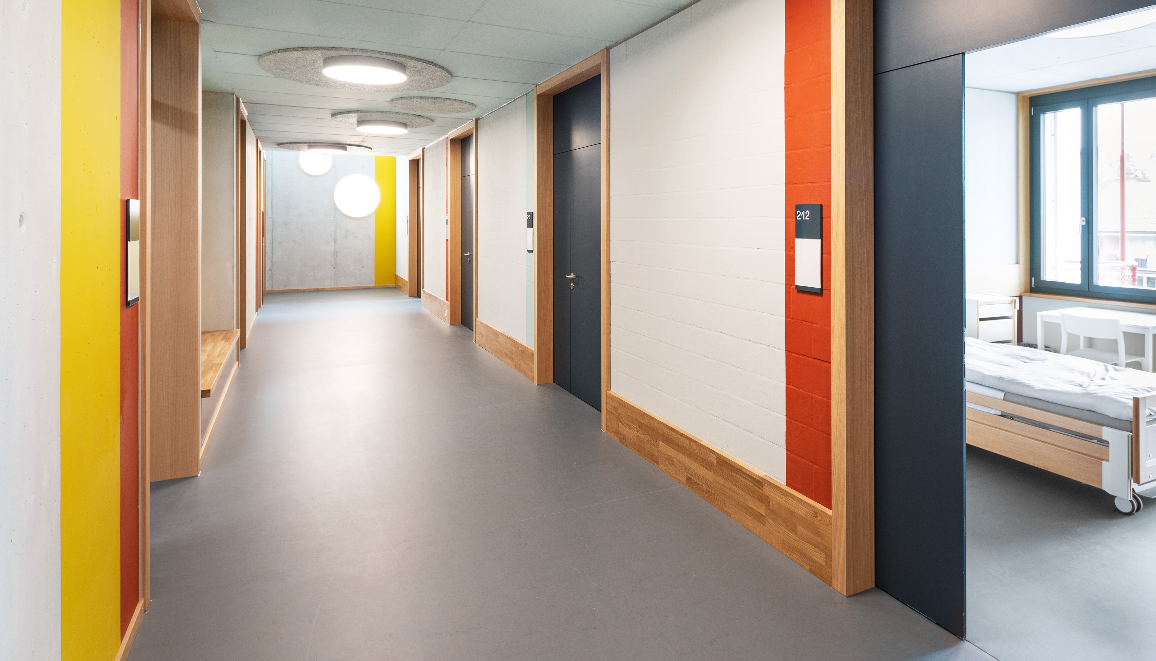 Signaletik Neubau Glaubten-Areal SWS Fachspital