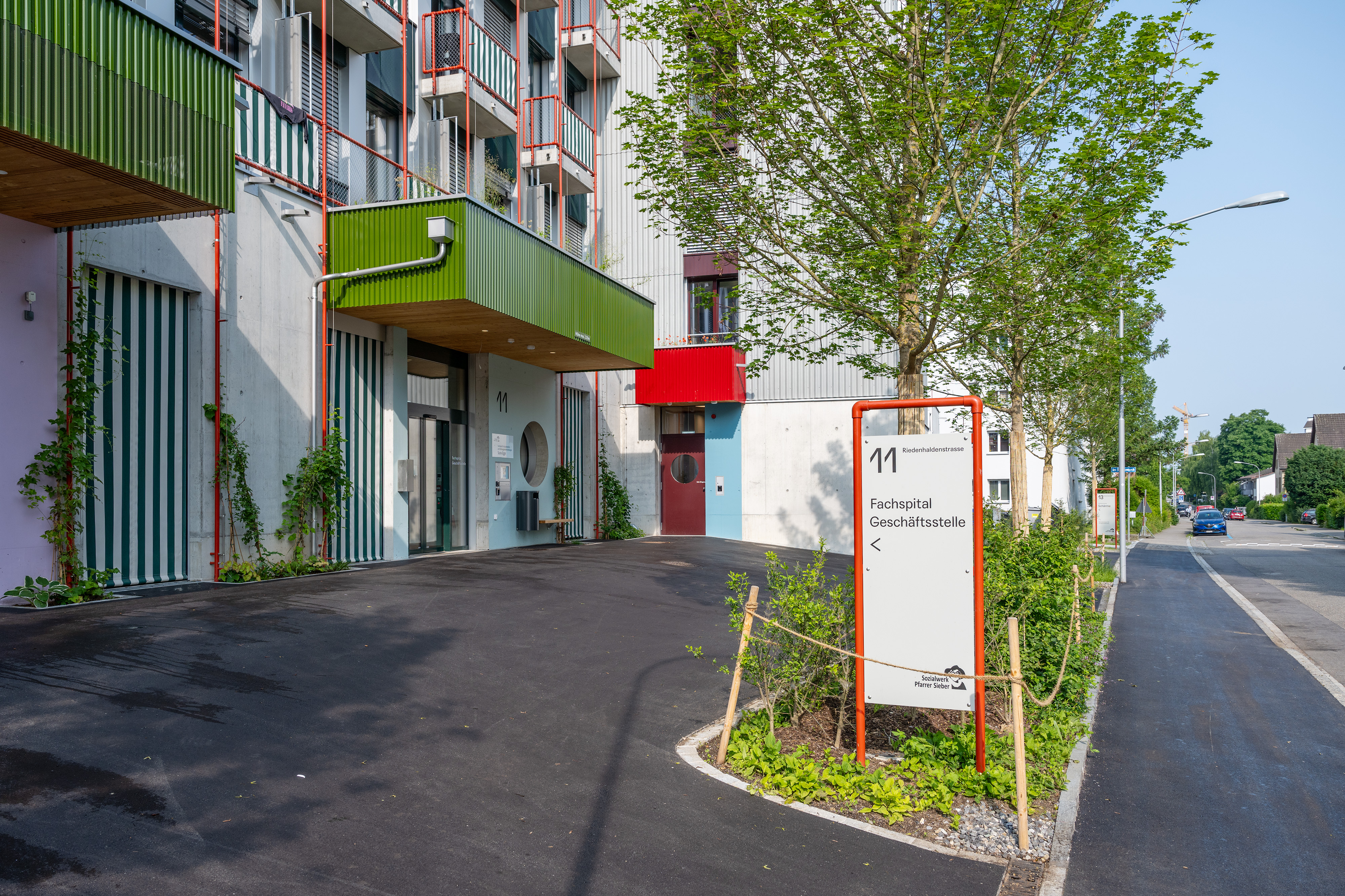 Signaletik Neubau Glaubten-Areal SWS Fachspital