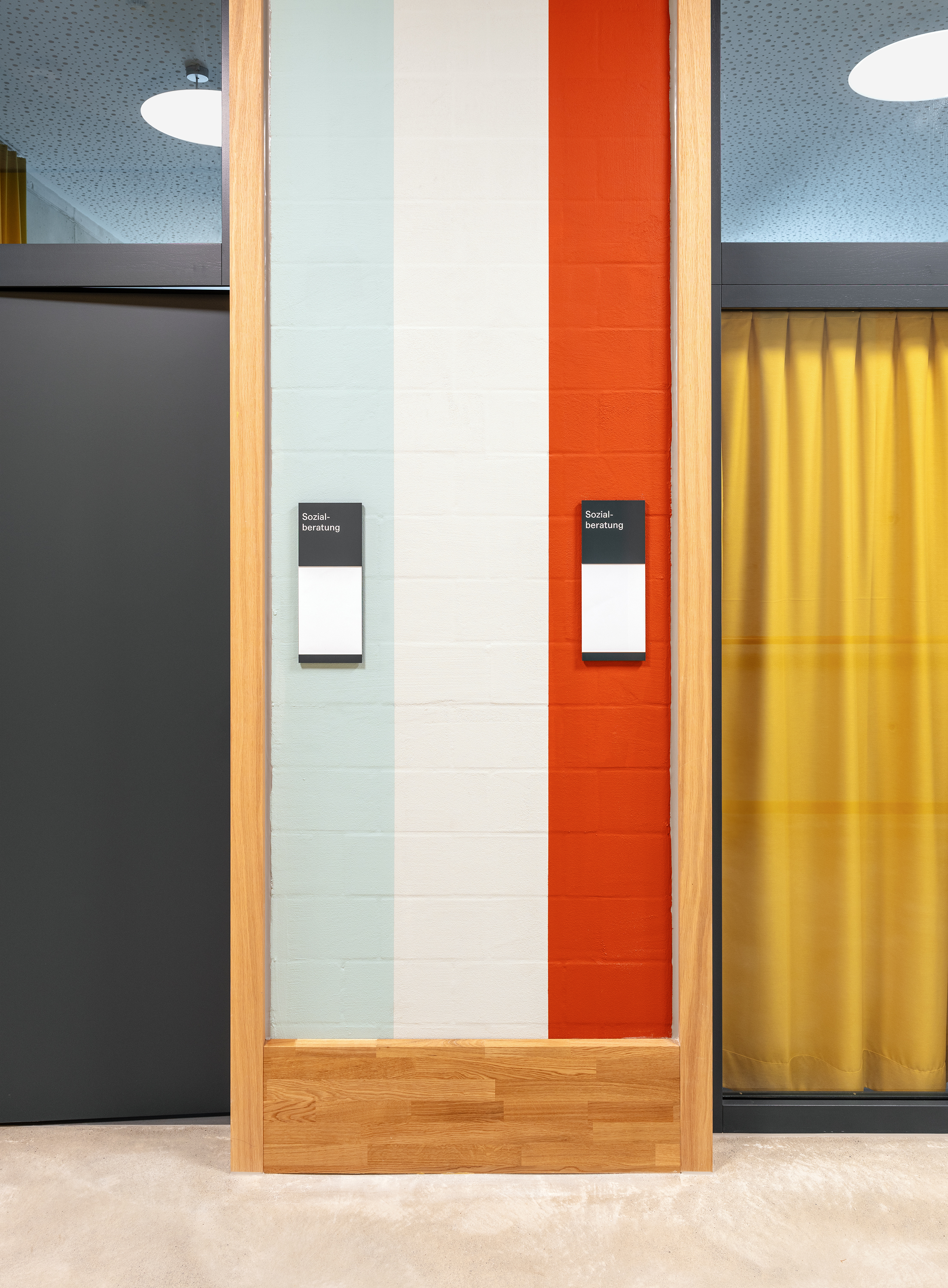 Signaletik Sozialwerk Pfarrer Sieber Raumschilder