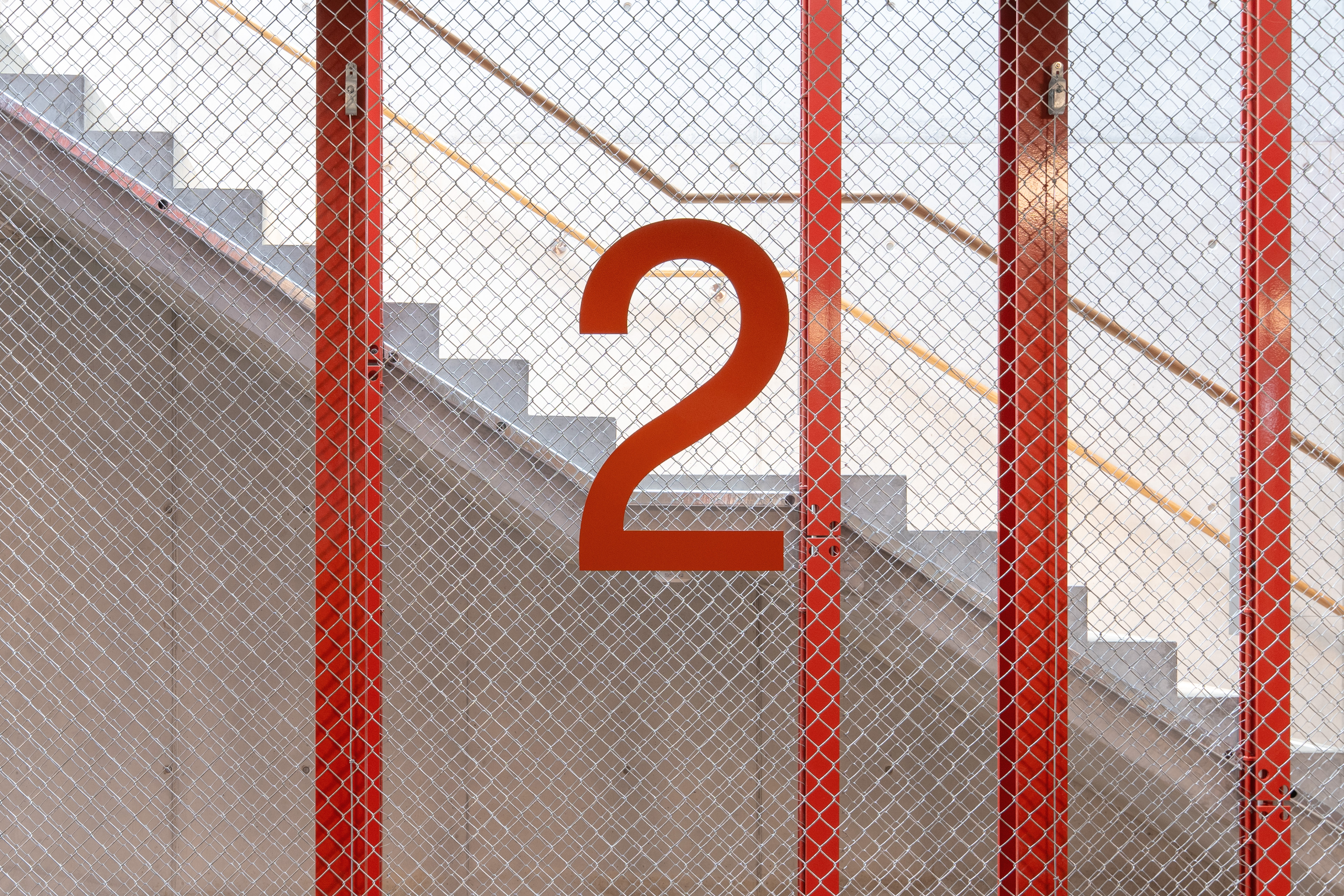 Signaletik Neubau Glaubten-Areal Zürich Stockwerkzahl