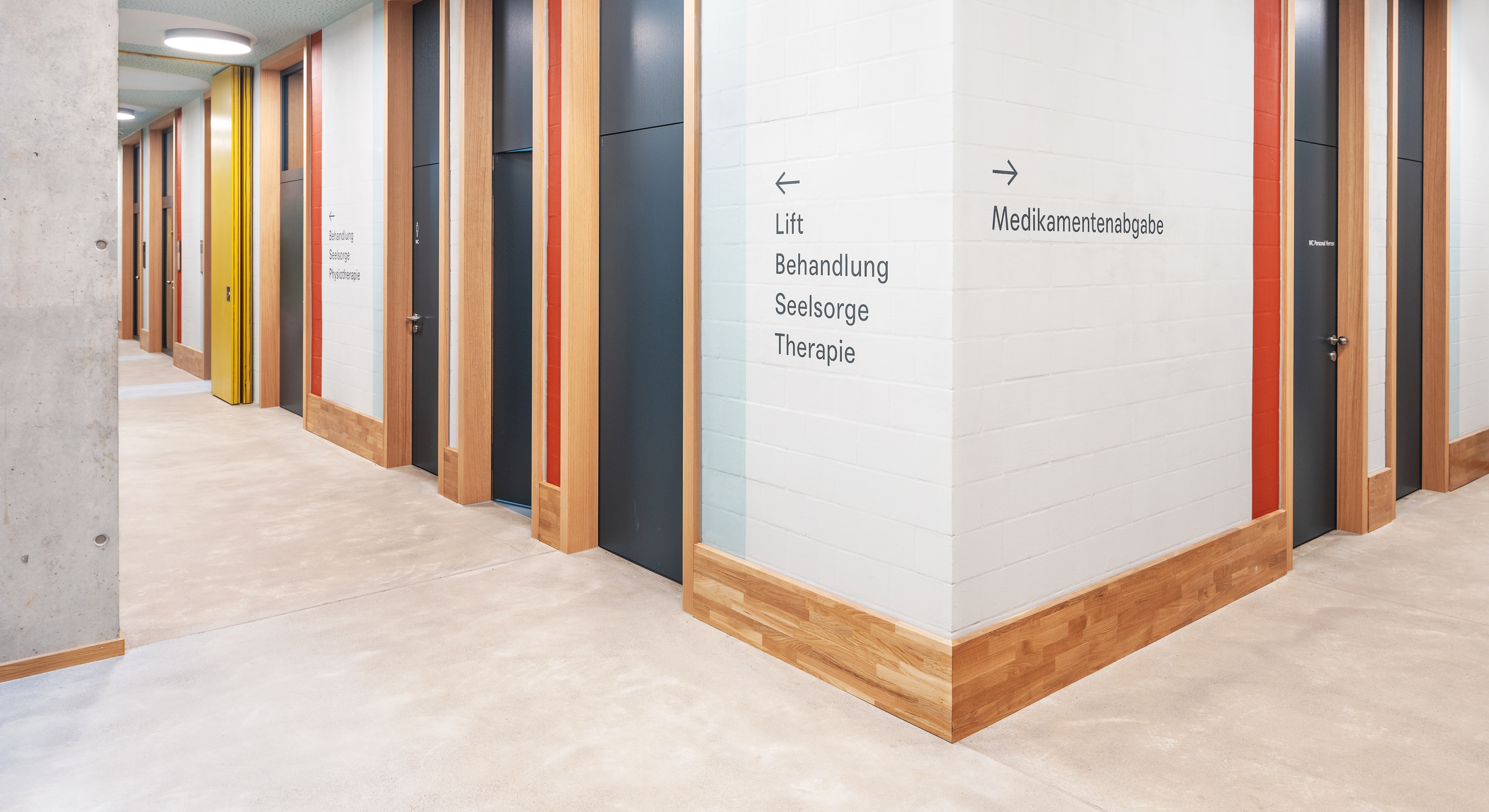 Signaletik Neubau Glaubten-Areal Zürich